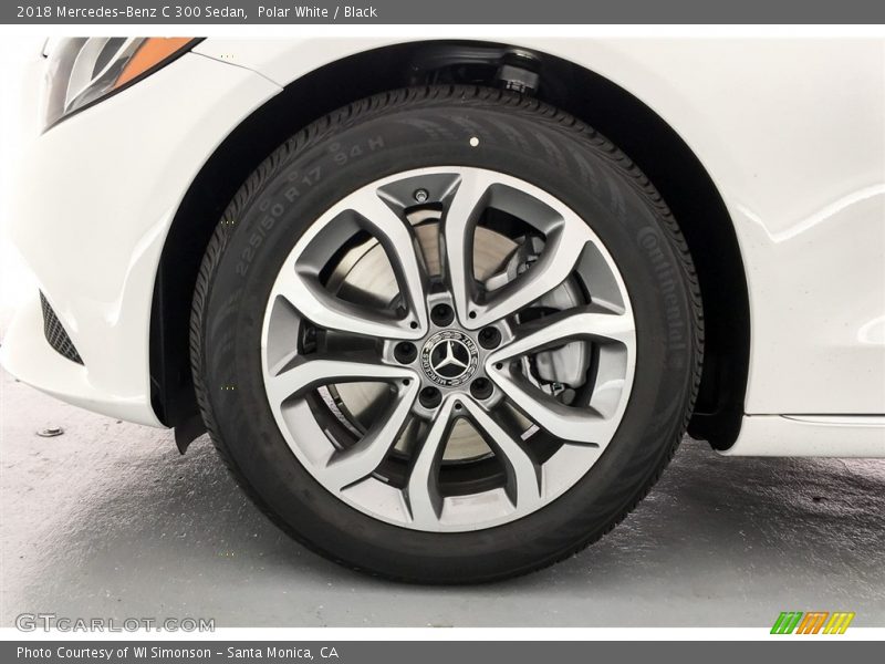 Polar White / Black 2018 Mercedes-Benz C 300 Sedan