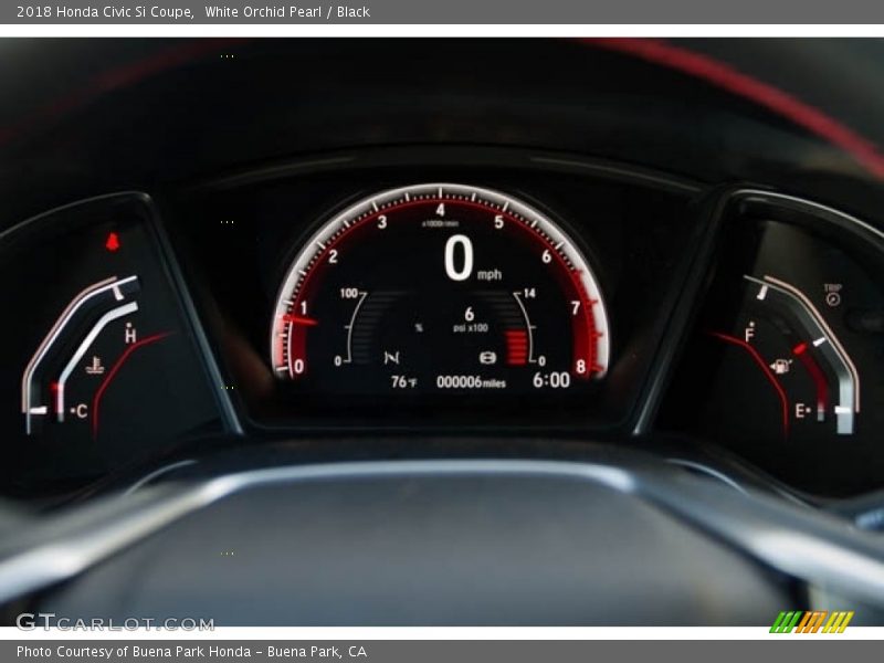 White Orchid Pearl / Black 2018 Honda Civic Si Coupe