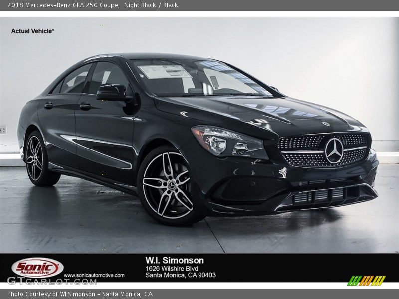 Night Black / Black 2018 Mercedes-Benz CLA 250 Coupe