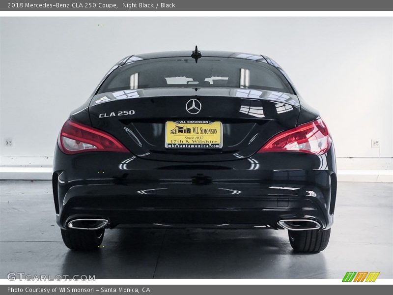 Night Black / Black 2018 Mercedes-Benz CLA 250 Coupe