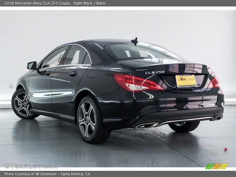 Night Black / Black 2018 Mercedes-Benz CLA 250 Coupe