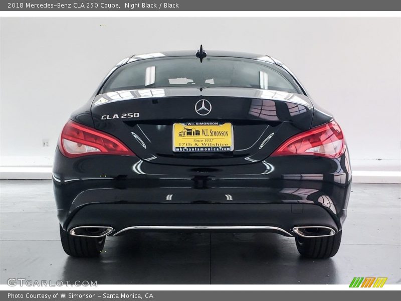 Night Black / Black 2018 Mercedes-Benz CLA 250 Coupe