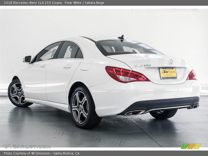 Polar White / Sahara Beige 2018 Mercedes-Benz CLA 250 Coupe