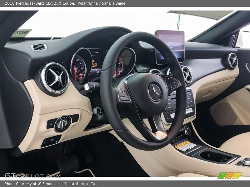 Polar White / Sahara Beige 2018 Mercedes-Benz CLA 250 Coupe