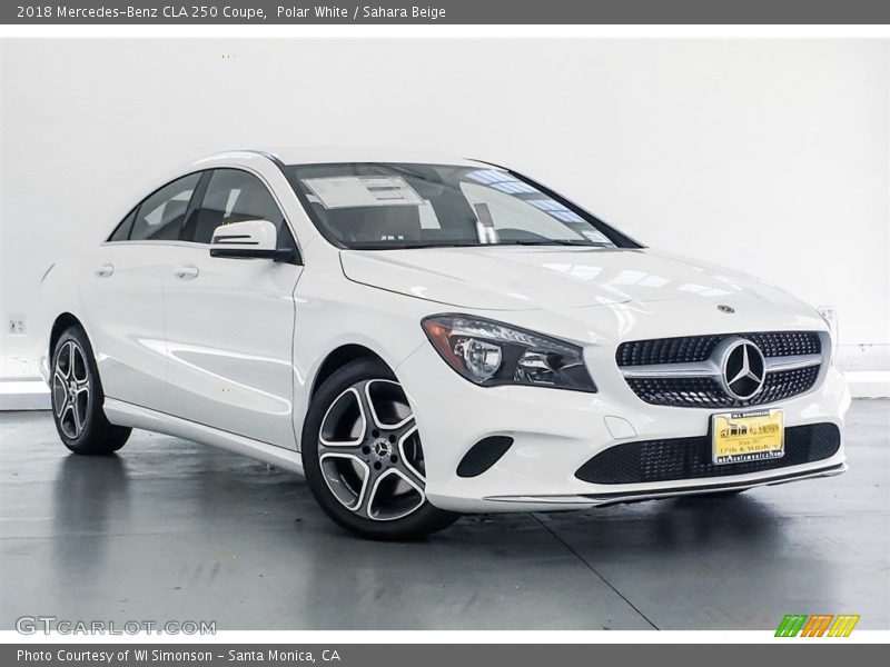Polar White / Sahara Beige 2018 Mercedes-Benz CLA 250 Coupe