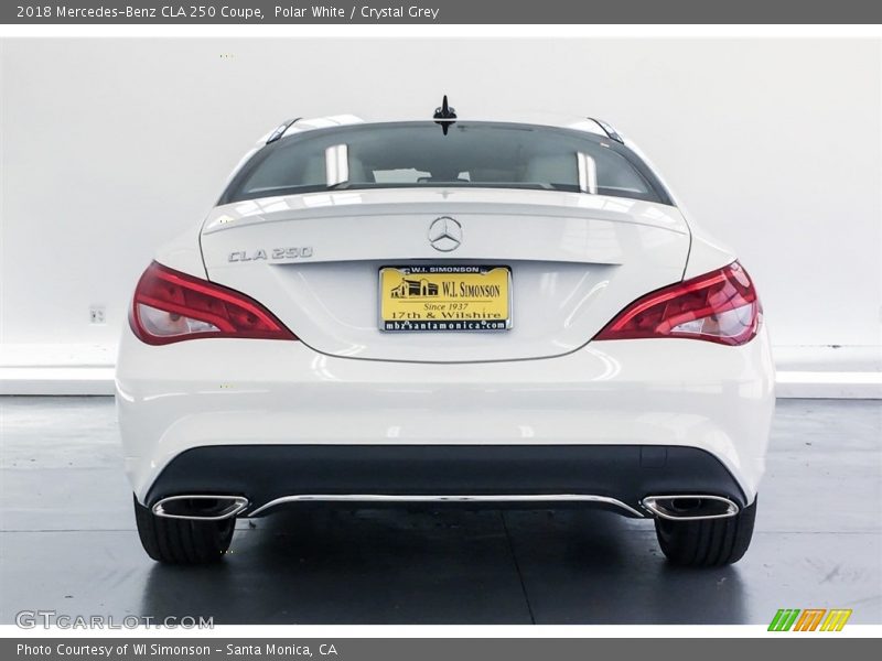 Polar White / Crystal Grey 2018 Mercedes-Benz CLA 250 Coupe