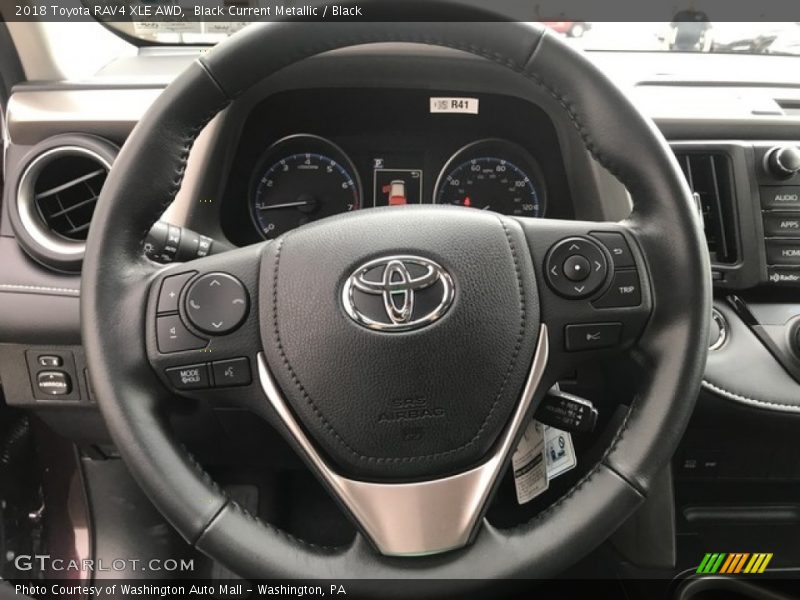 Black Current Metallic / Black 2018 Toyota RAV4 XLE AWD