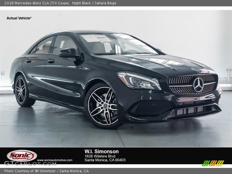 Night Black / Sahara Beige 2018 Mercedes-Benz CLA 250 Coupe