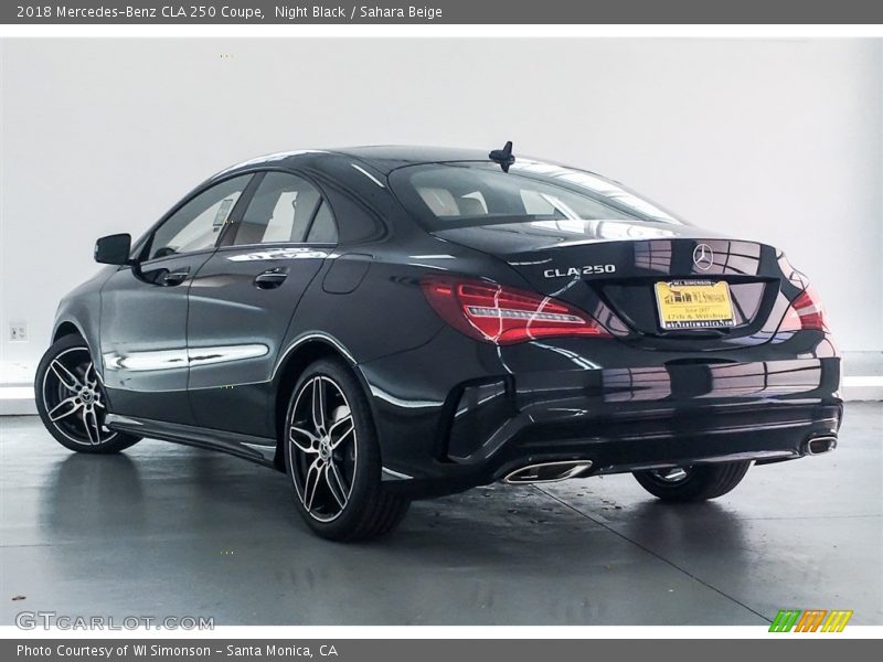 Night Black / Sahara Beige 2018 Mercedes-Benz CLA 250 Coupe