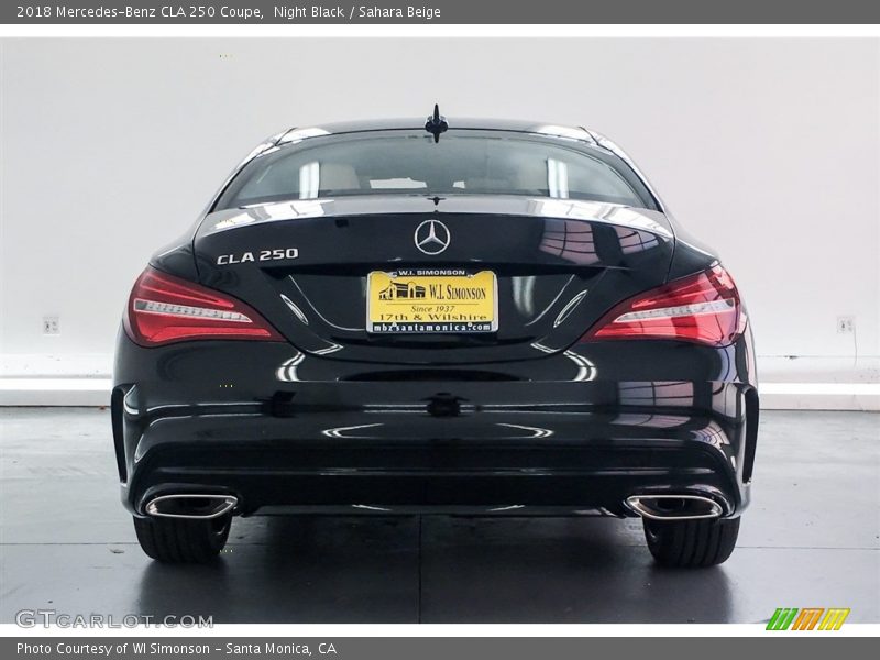 Night Black / Sahara Beige 2018 Mercedes-Benz CLA 250 Coupe