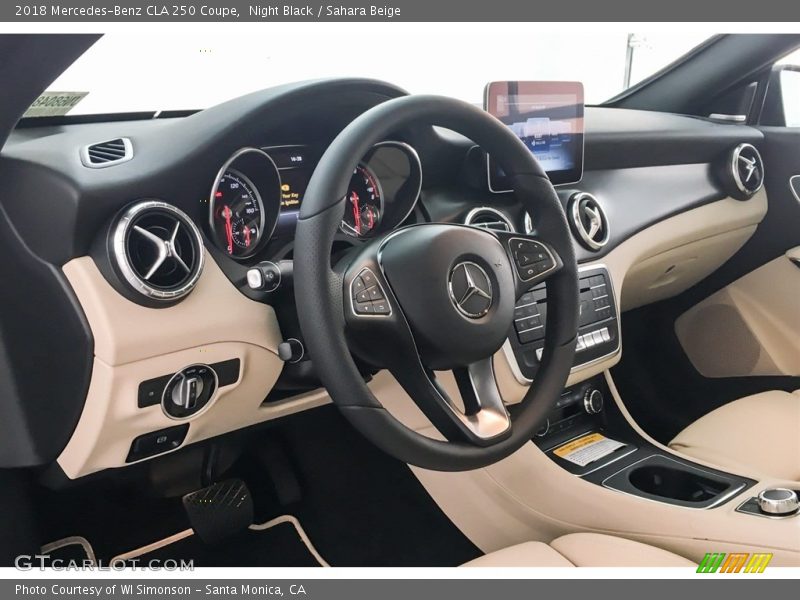 Night Black / Sahara Beige 2018 Mercedes-Benz CLA 250 Coupe