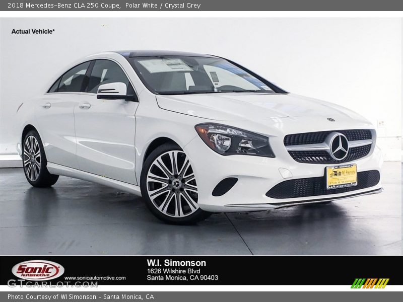 Polar White / Crystal Grey 2018 Mercedes-Benz CLA 250 Coupe