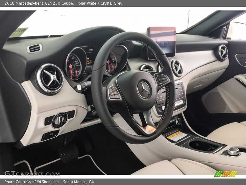 Polar White / Crystal Grey 2018 Mercedes-Benz CLA 250 Coupe
