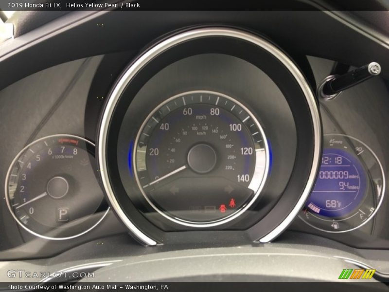 Helios Yellow Pearl / Black 2019 Honda Fit LX