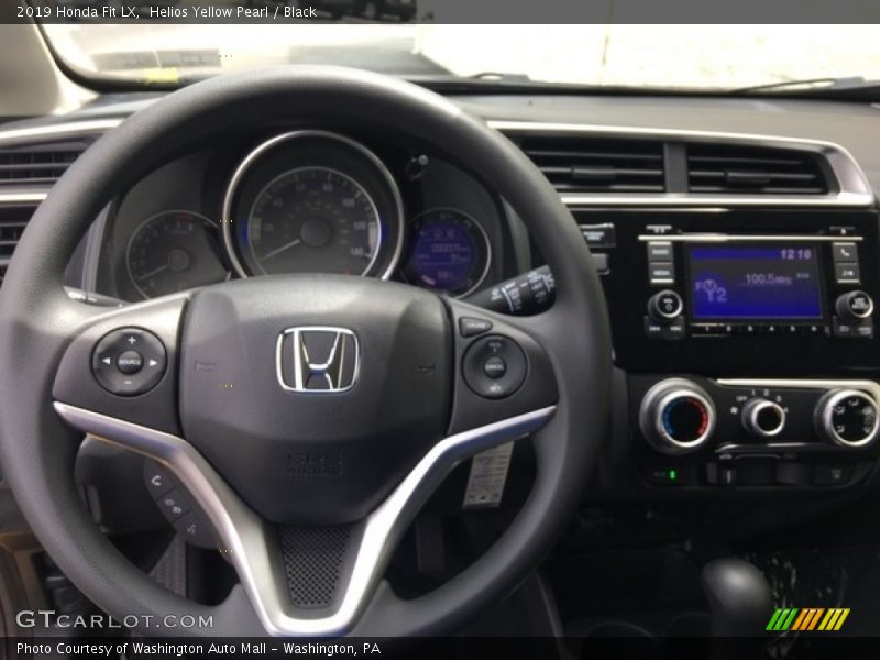 Helios Yellow Pearl / Black 2019 Honda Fit LX