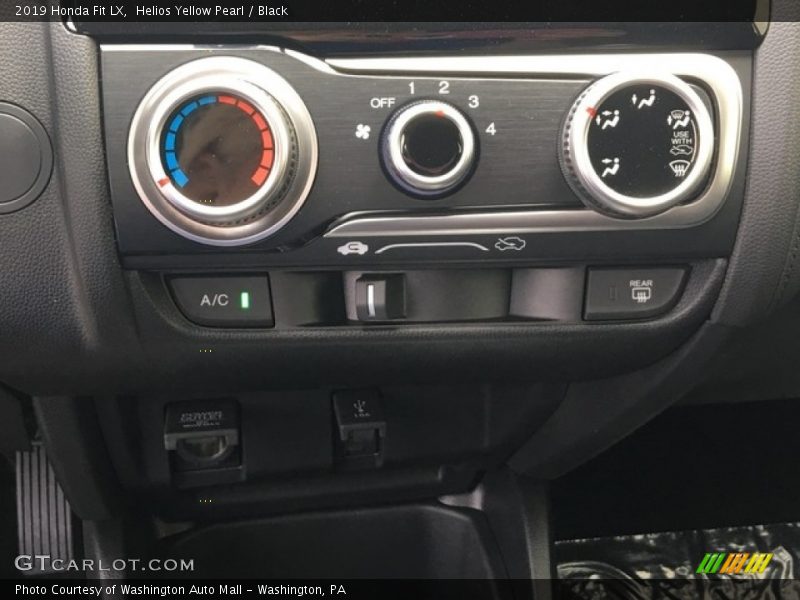 Helios Yellow Pearl / Black 2019 Honda Fit LX