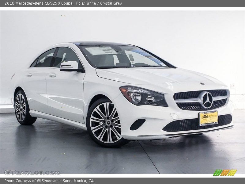 Polar White / Crystal Grey 2018 Mercedes-Benz CLA 250 Coupe