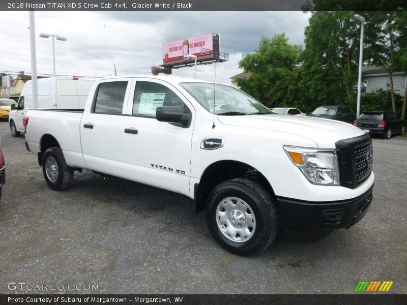 Glacier White / Black 2018 Nissan TITAN XD S Crew Cab 4x4