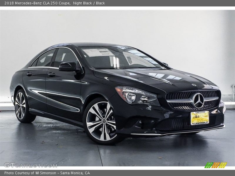Night Black / Black 2018 Mercedes-Benz CLA 250 Coupe