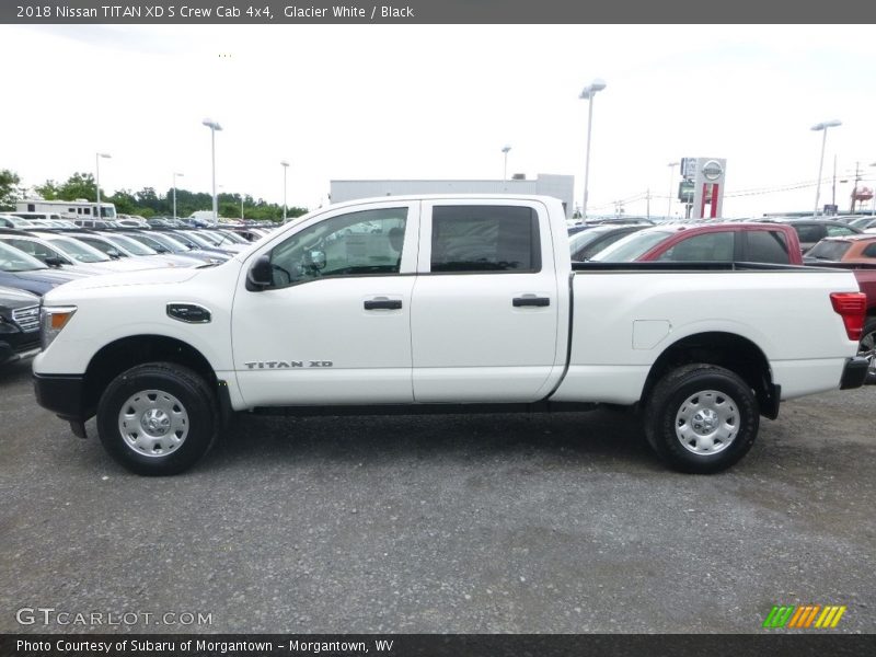 Glacier White / Black 2018 Nissan TITAN XD S Crew Cab 4x4