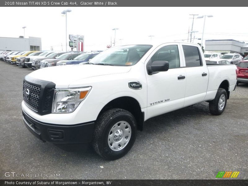 Glacier White / Black 2018 Nissan TITAN XD S Crew Cab 4x4