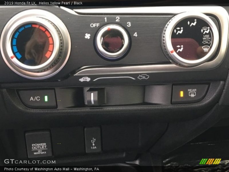 Helios Yellow Pearl / Black 2019 Honda Fit LX