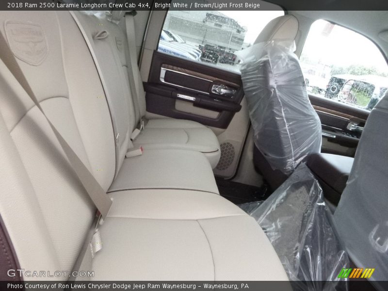 Bright White / Brown/Light Frost Beige 2018 Ram 2500 Laramie Longhorn Crew Cab 4x4