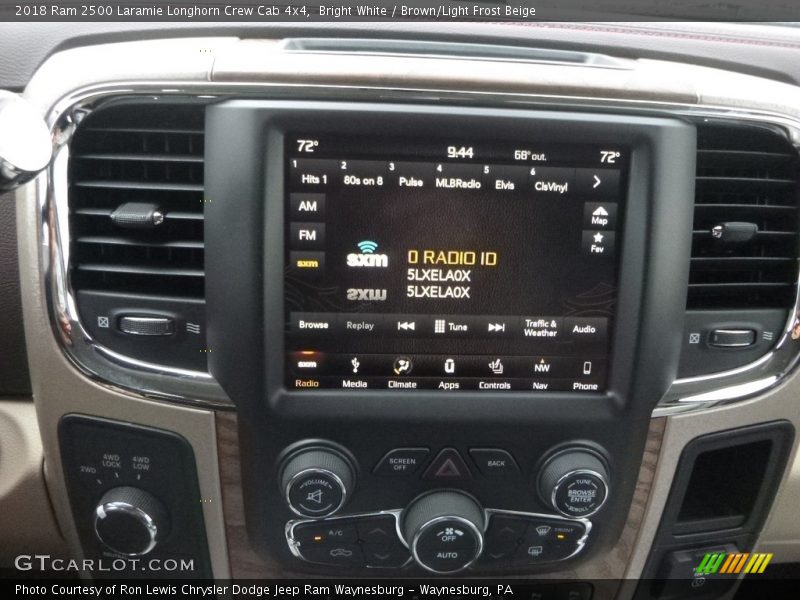 Bright White / Brown/Light Frost Beige 2018 Ram 2500 Laramie Longhorn Crew Cab 4x4