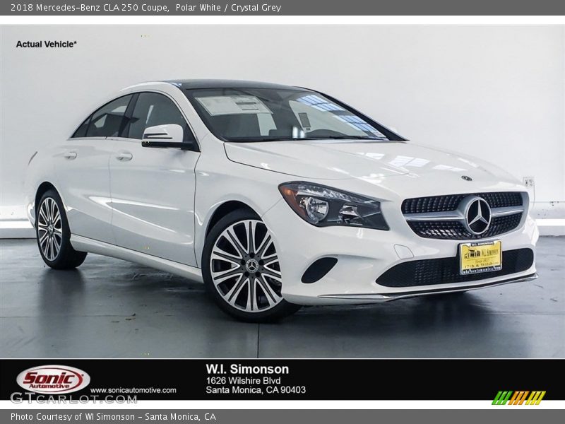 Polar White / Crystal Grey 2018 Mercedes-Benz CLA 250 Coupe