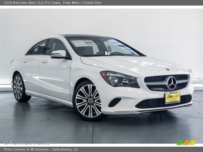 Polar White / Crystal Grey 2018 Mercedes-Benz CLA 250 Coupe