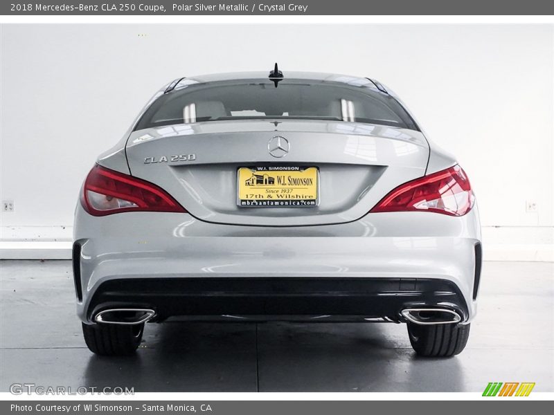 Polar Silver Metallic / Crystal Grey 2018 Mercedes-Benz CLA 250 Coupe