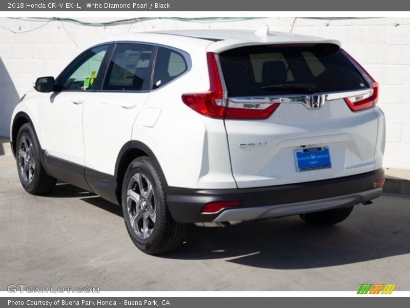 White Diamond Pearl / Black 2018 Honda CR-V EX-L