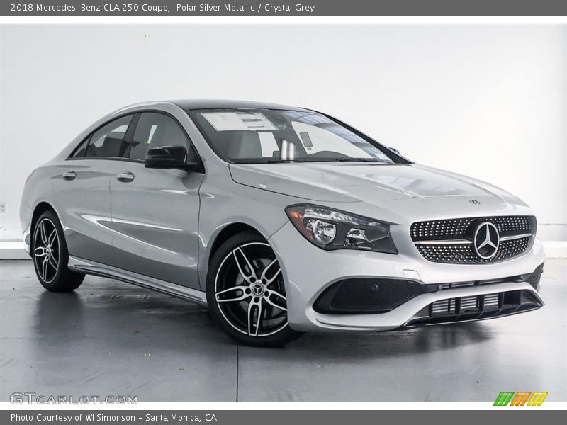 Polar Silver Metallic / Crystal Grey 2018 Mercedes-Benz CLA 250 Coupe