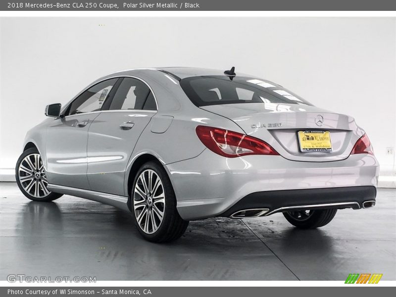Polar Silver Metallic / Black 2018 Mercedes-Benz CLA 250 Coupe
