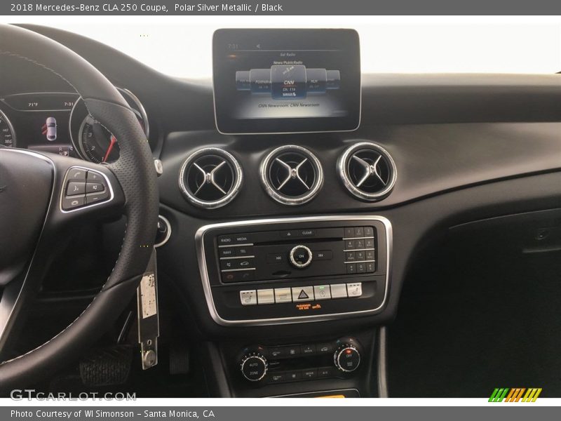 Polar Silver Metallic / Black 2018 Mercedes-Benz CLA 250 Coupe