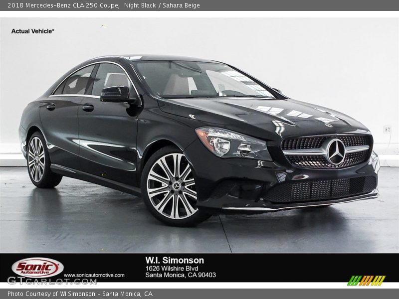 Night Black / Sahara Beige 2018 Mercedes-Benz CLA 250 Coupe