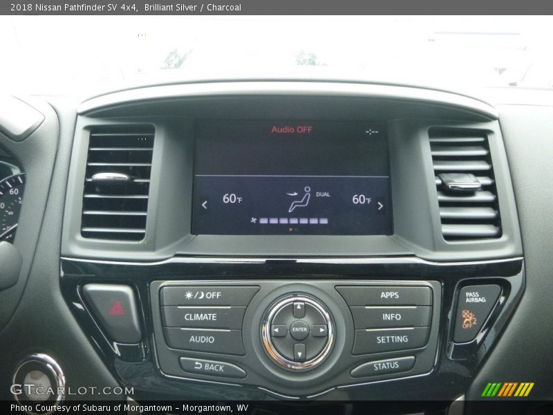 Brilliant Silver / Charcoal 2018 Nissan Pathfinder SV 4x4