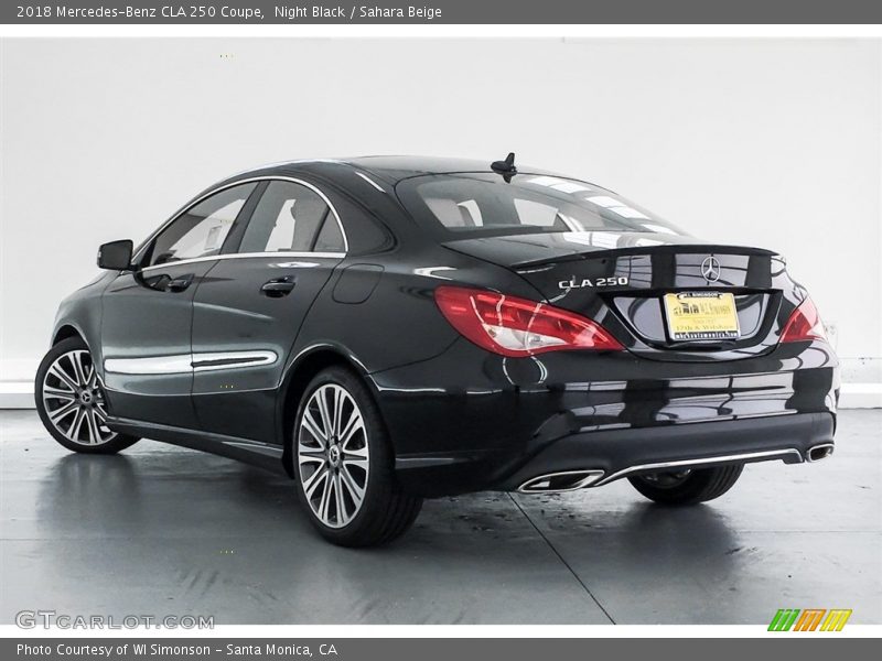 Night Black / Sahara Beige 2018 Mercedes-Benz CLA 250 Coupe