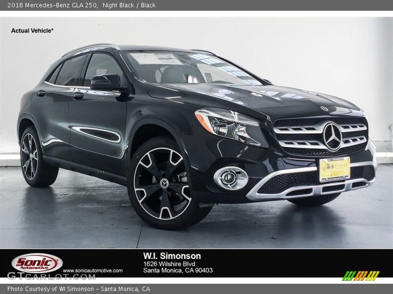 Night Black / Black 2018 Mercedes-Benz GLA 250