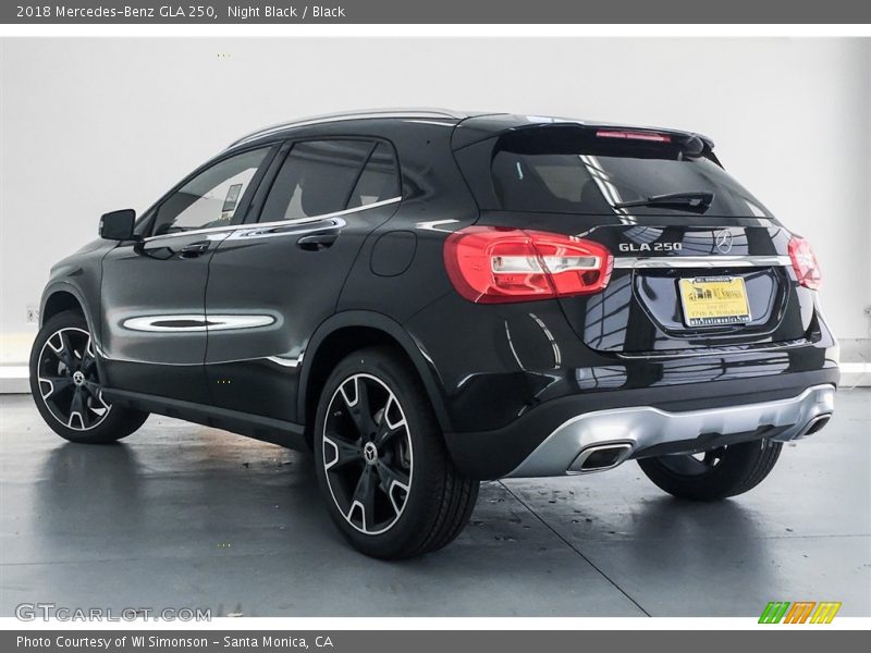 Night Black / Black 2018 Mercedes-Benz GLA 250