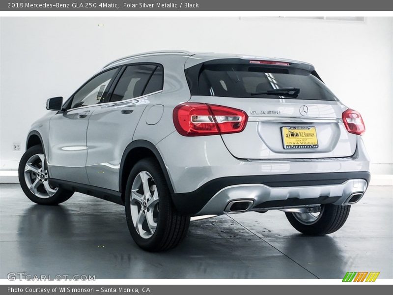 Polar Silver Metallic / Black 2018 Mercedes-Benz GLA 250 4Matic
