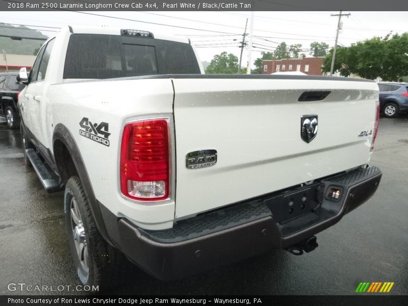 Pearl White / Black/Cattle Tan 2018 Ram 2500 Laramie Longhorn Crew Cab 4x4