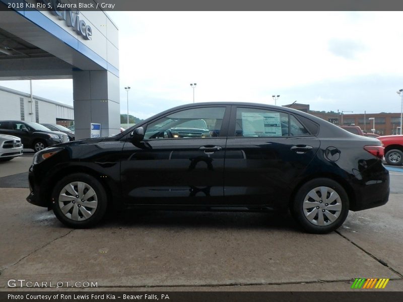 Aurora Black / Gray 2018 Kia Rio S