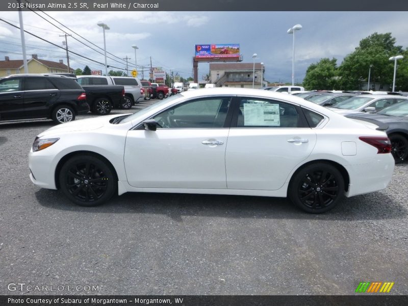 Pearl White / Charcoal 2018 Nissan Altima 2.5 SR