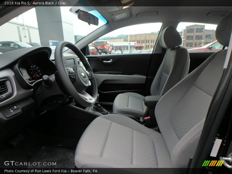  2018 Rio S Gray Interior