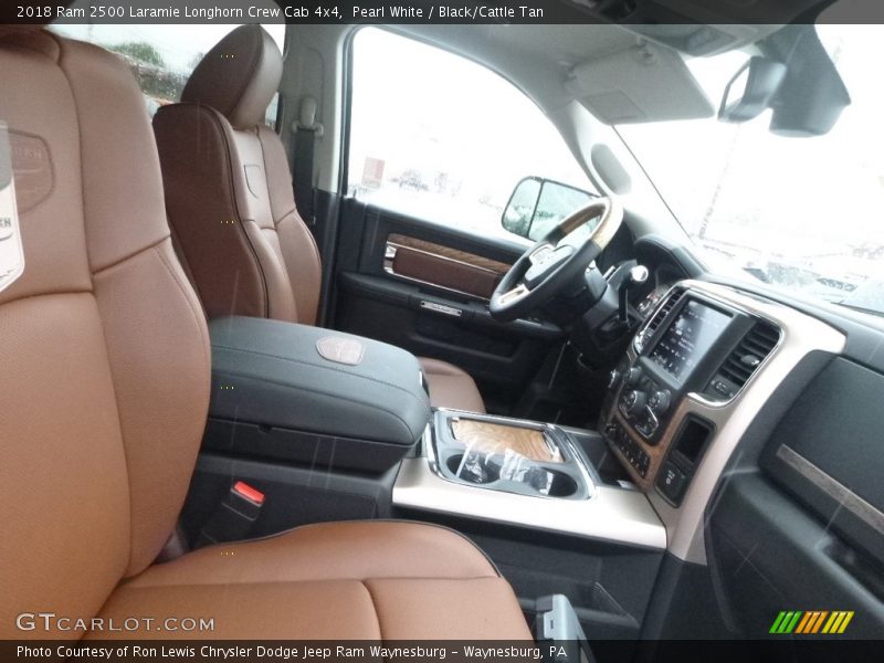 Pearl White / Black/Cattle Tan 2018 Ram 2500 Laramie Longhorn Crew Cab 4x4