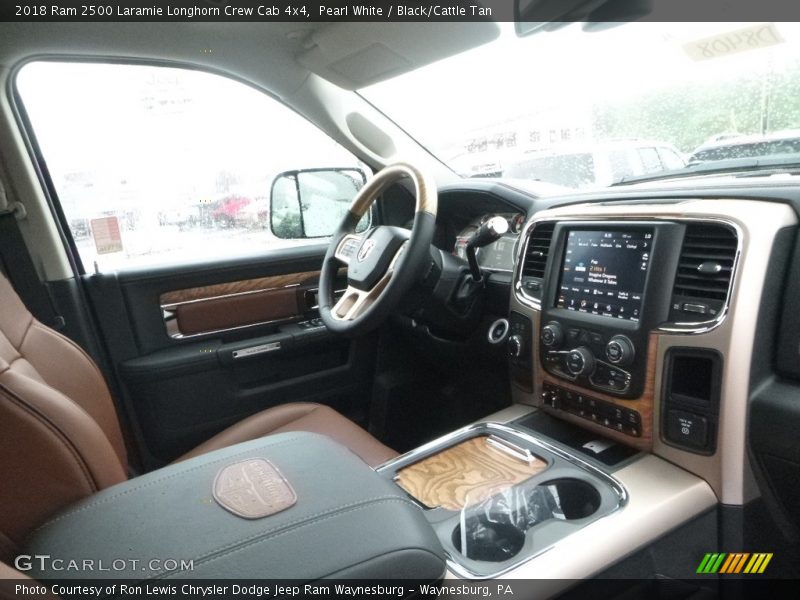 Pearl White / Black/Cattle Tan 2018 Ram 2500 Laramie Longhorn Crew Cab 4x4