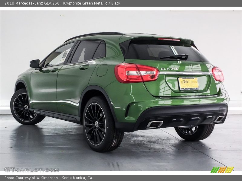 Kryptonite Green Metallic / Black 2018 Mercedes-Benz GLA 250