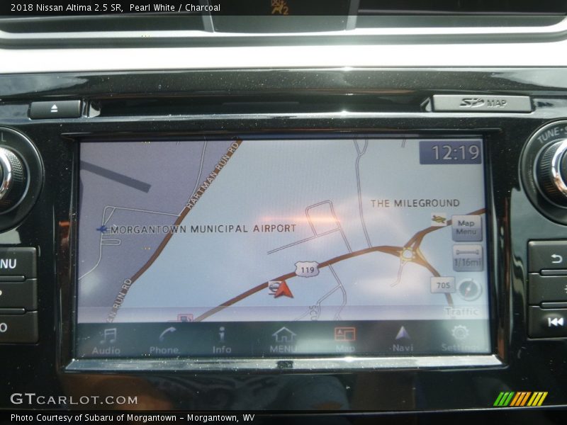 Pearl White / Charcoal 2018 Nissan Altima 2.5 SR