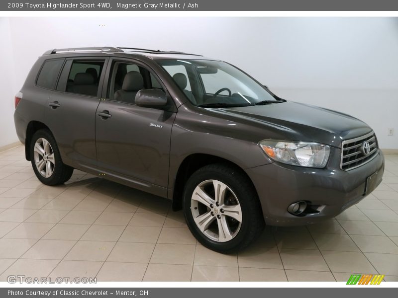 Magnetic Gray Metallic / Ash 2009 Toyota Highlander Sport 4WD